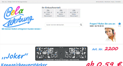 Desktop Screenshot of bela-werbung.de