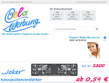 Tablet Screenshot of bela-werbung.de